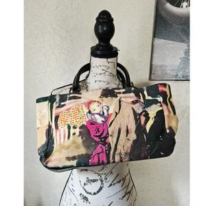 Vintage 90s Tote Casablanca Movie scene beaded